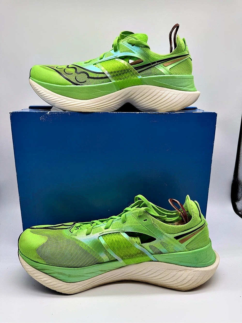 Saucony Endorphin Elite ‘Slime’ Men’s Running Sneakers Size US 10,5 |S20768-30